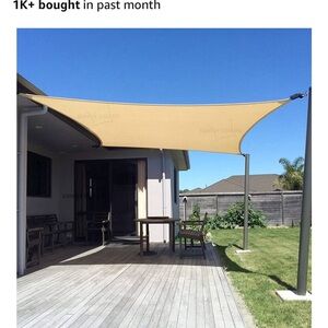 Tan Sun Shade Sail